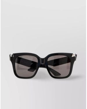 McQueen Acetate Punk Rivet Sunglasses - Black