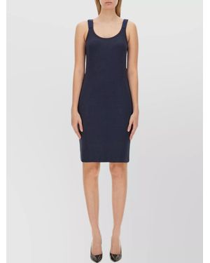 Helmut Lang Slim-Fit Knee-Length Dress - Blue