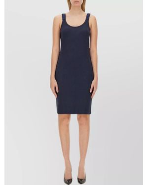 Helmut Lang Slim-Fit Knee-Length Dress - Blue