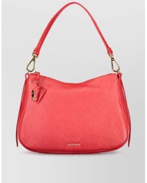Coccinelle Leather Shoulder Bag - Red