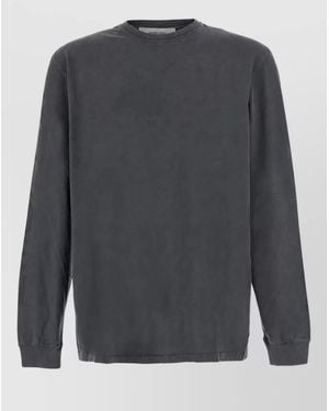 Golden Goose Cotton Long-Sleeve T-Shirt - Grey
