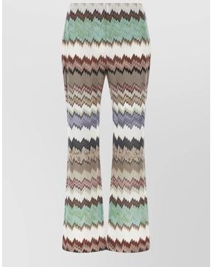 Missoni Snake-Print Flared Trousers - Grey