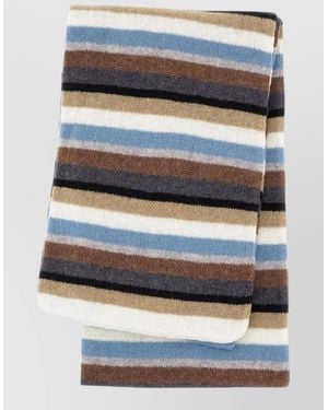 Paul Smith Striped Soft Texture Scarf - Grey