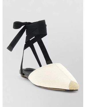 Jacquemus Espadrille Mules Pointed Toe Flat Sole - Black
