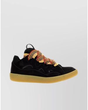 Lanvin Leather Low-Top Trainers - Multicolour