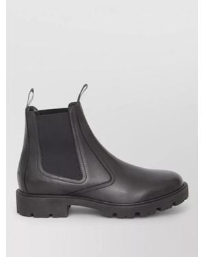 Celine Leather Chelsea Boots - Black