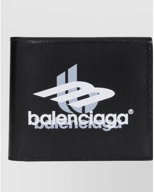 Balenciaga Leather Wallet - Black