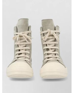 Rick Owens Leather Sneakers - Natural