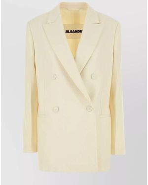 Jil Sander Wool Blazer - Natural