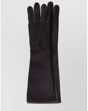 Loulou de Saison Leather Gloves - Black