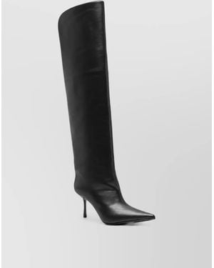 Le Silla Leather Ankle Boots - Black