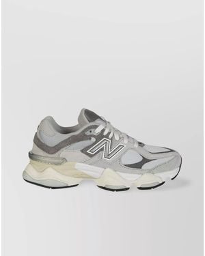New Balance Suede And Mesh Low Top Trainers - Natural