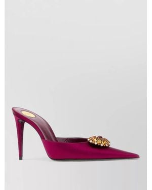 Saint Laurent Leather Mules - Pink