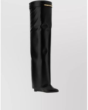 Givenchy Leather Shark Pinch Boots - Black