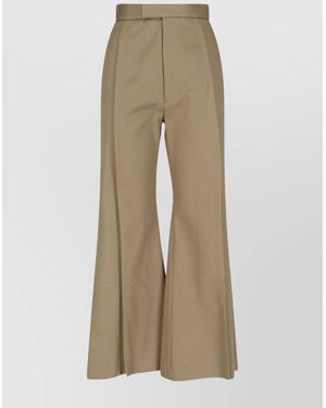 Vivienne Westwood Cotton Flared Wide-Leg Trousers - Natural