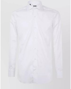 Barba Napoli Cotton Poplin Shirt - White