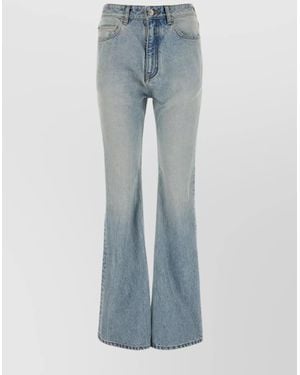 Balenciaga High-Rise Flared Denim Jeans - Blue
