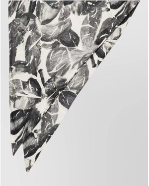 Alysi Floral-Print Silk Scarf - Multicolor