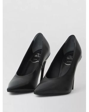 Roger Vivier Choc Pointed Court Shoes Trompette Heel Nappa - Black