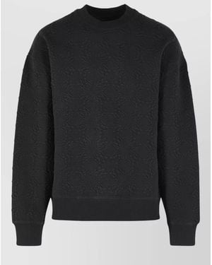 Amiri Ma Quad Cotton Blend Crew Sweatshirt - Black