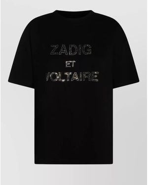 Zadig & Voltaire Cotton Short-Sleeve T-Shirt - Black