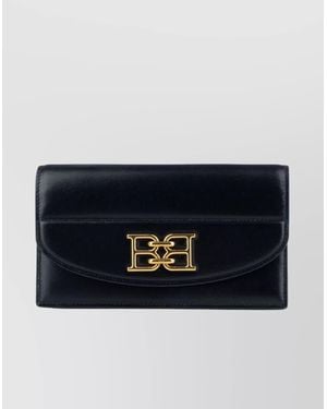 Bally Front Pocket-Tone Hardware Purse - Blue