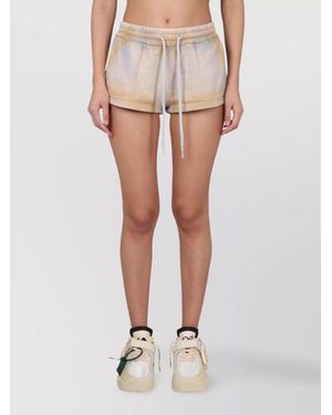 Off-White c/o Virgil Abloh Cotton Short Shorts - Natural