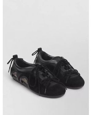 Simone Rocha Cut Out Ballerina Grip Trainer Trainer - Black