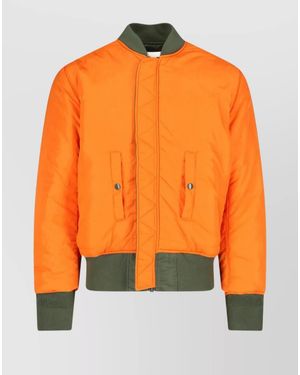 Alpha Industries Nylon Reversible Bomber Jacket - Orange