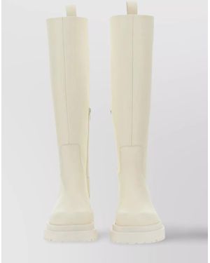 Liu Jo Chunky Sole Knee-High Leather Boots - White