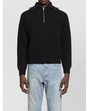 Jil Sander Wool Polo Shirt - Black