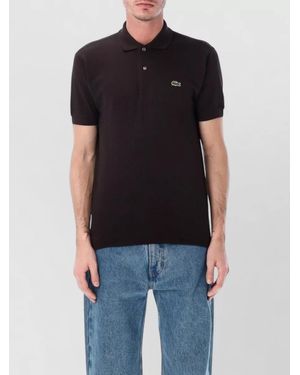 Lacoste Polo Shirt Regular Fit Petit Pique Cotton - Black