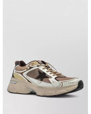Golden Goose Leather Mesh Low-Top Trainers - Multicolour