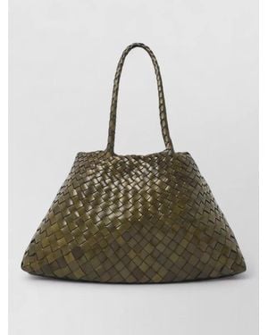 Dragon Diffusion Santa Croce Big Leather Tote Bag - Green