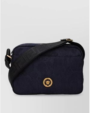 Versace Fabric Crossbody Bag - Blue