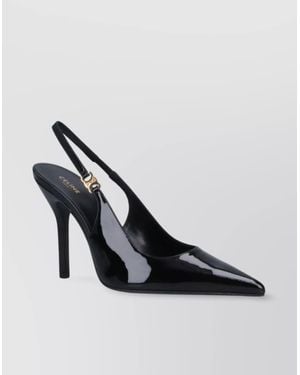 Celine Glossy Pointed Stiletto Heel Pumps - Multicolor