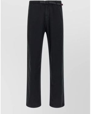 Gramicci Cotton Wide-Leg Straight-Leg Trousers - Blue