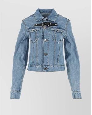 JW Anderson Padlock Strap Cotton Military Jacket - Blue