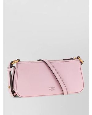 Pinko Half Moon Mini Shoulder Bag Adjustable - Pink