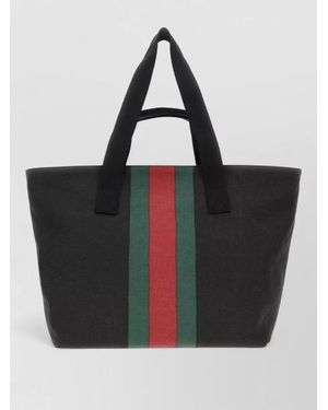 Gucci Canvas Medium Tote Bag - Black