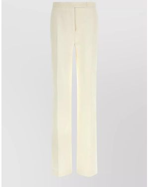 Tom Ford Wool Tuxedo Tailored Trousers - Natural