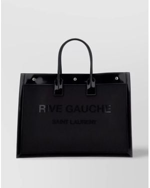 Saint Laurent Medium Polyamide Tote Bag - Black