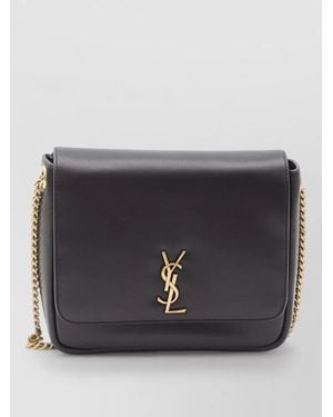 Saint Laurent Kate Lambskin Chain Shoulder Crossbody Bag - Black