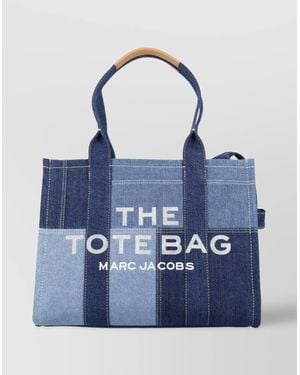 Marc Jacobs Large Tote Denim Patchwork - Blue