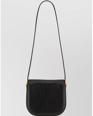 Jil Sander Na Leather Crossbody Bag - White