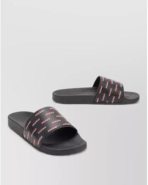 BOSS Rubber Logo-Print Slides - Multicolor