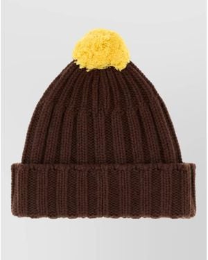 Miu Miu Cashmere Beanie - Brown