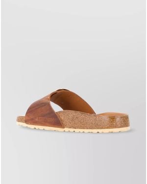 Birkenstock Leather Big Buckle Sandals - Brown