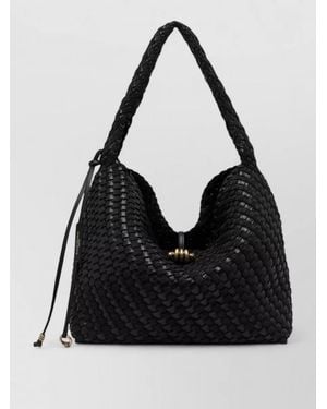 Gianni Chiarini Canvas Tote Bag Aurelie - Black