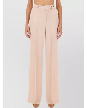 Kiton Regular-Fit Satin Wide-Leg Trousers - Pink